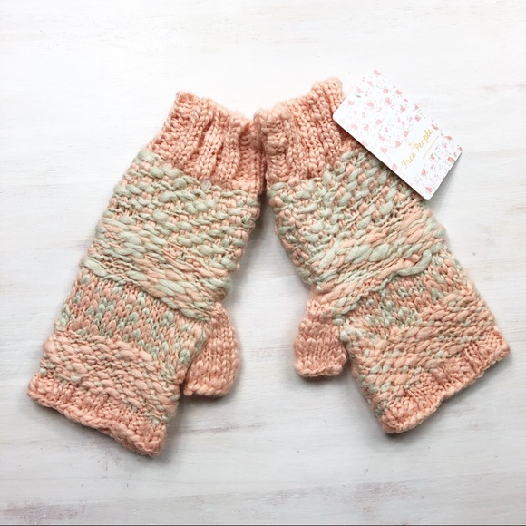 Free People Keep Knit Cozy Fingerless Gloves - Picture 2 of 9